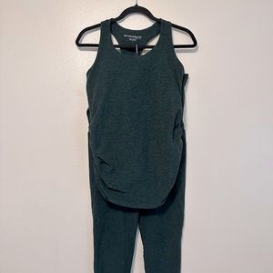 Beyond Yoga Maternity Set - Forest Green - Size L/XL